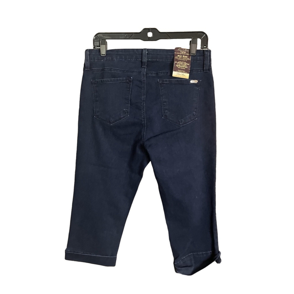 Nwt womens size 12 blue shorts by true slim zipper fly pockets belted waist - Picture 7 of 7